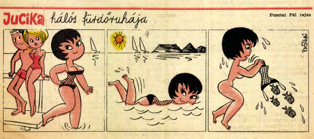 Художник П. Пустаи. Журнал «Ludas Matyi» 1966 №25