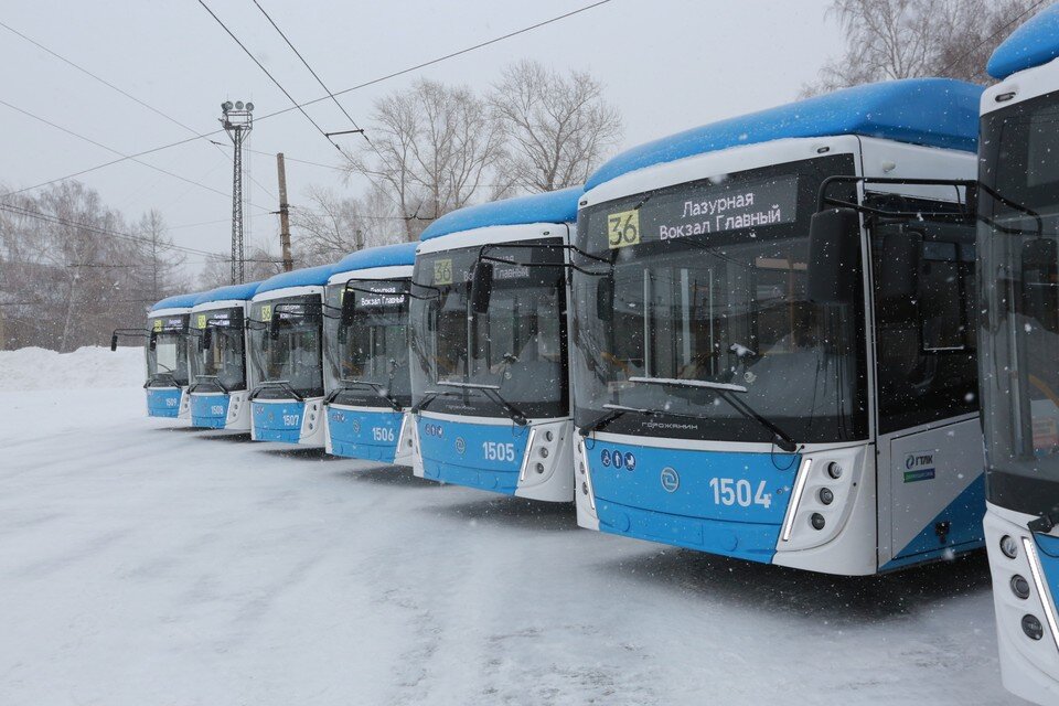     В Новосибирске 1 февраля выйдут на линию 9 троллейбусов с автономным ходом. Фото: Мэрия Новосибирска