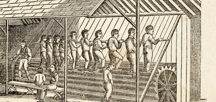 вот так выглядела тюремная беговая дорожка.