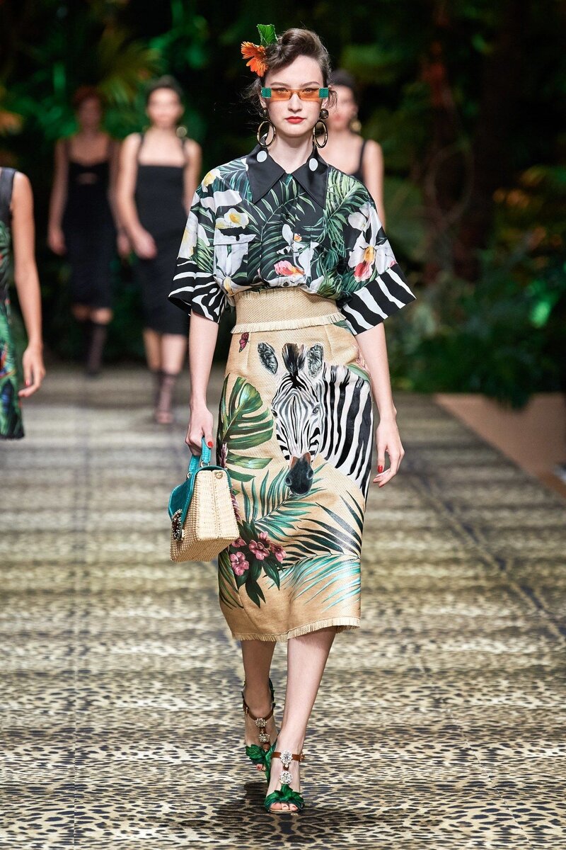 Завораживающая коллекция Dolce&Gabbana весна-лето 2020, посвященная джунглям.