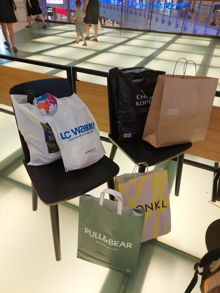 Пакетики с одеждой (фото не мое, но содержимое в пакетах точно мое)