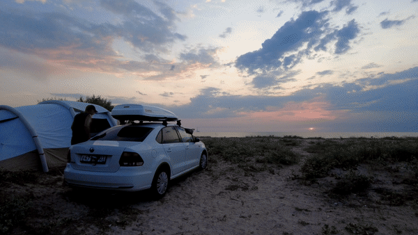 Закат на море