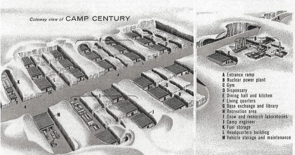 План полярной станции  «Camp Century»