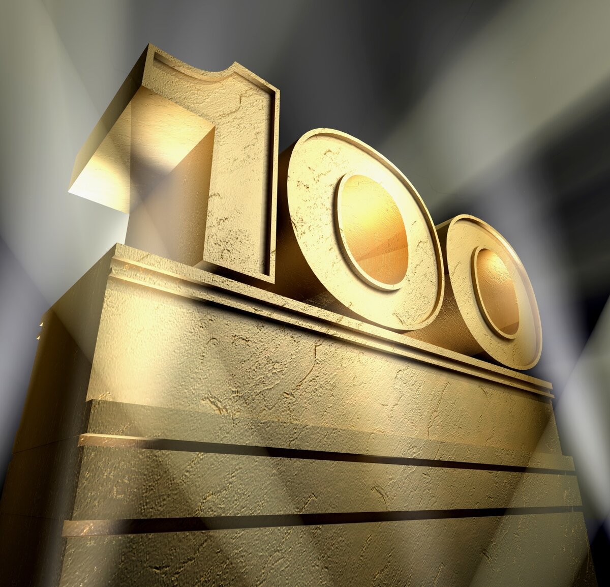 Цифра 100 красивая картинка