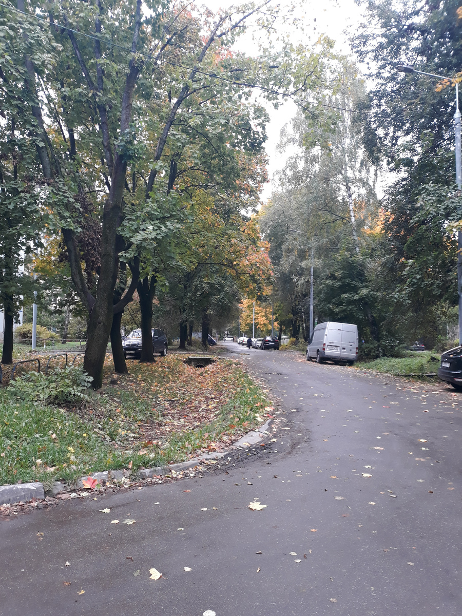 около дома 