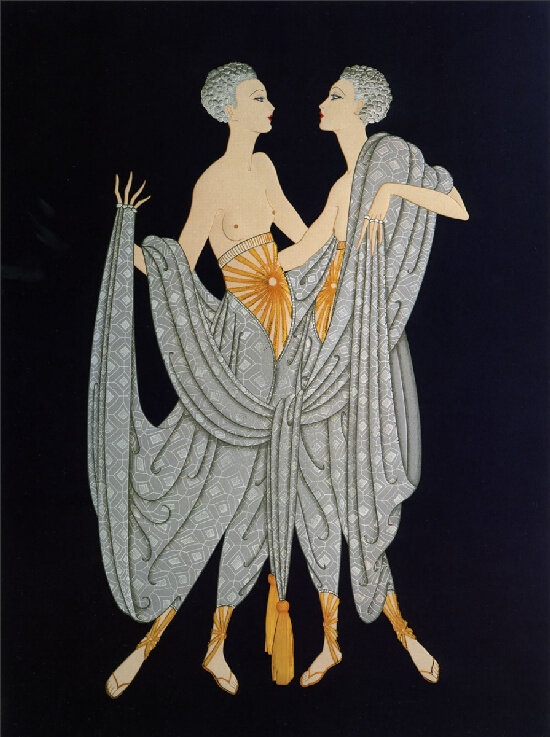 Близнецы
Роман Петрович Тыртов (Эрте)
1987, 100.3×74.3 см.