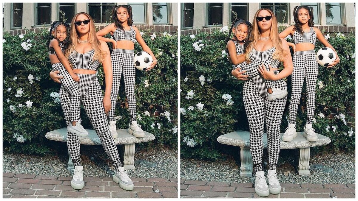 Бейонсе с дочерьми