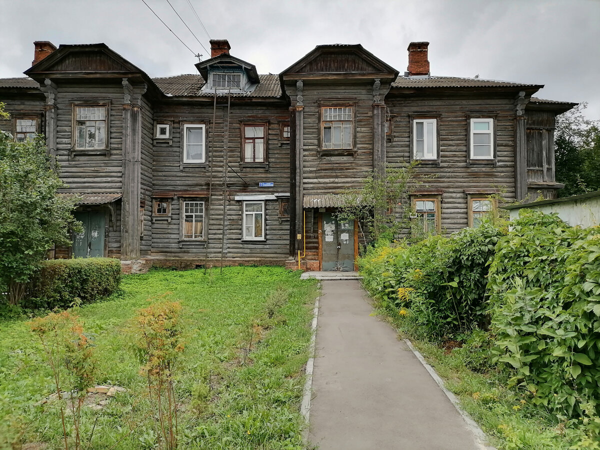 Деревянные дома 1920-х по ул. Комсомольской