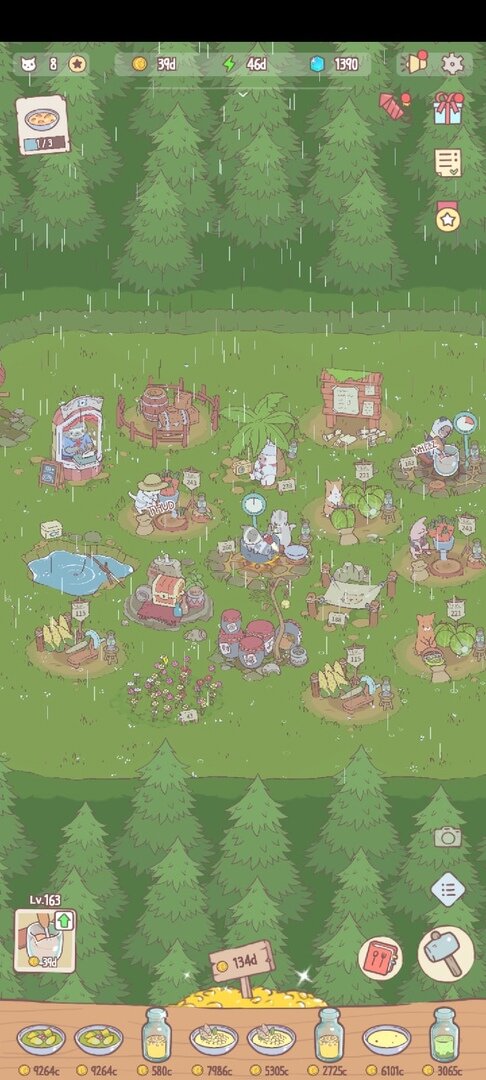 Ну а дальше у нас все больше и больше построек и котиков)