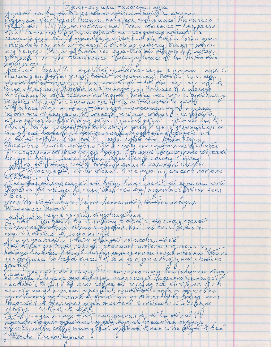 Время-мёд или философия мухи