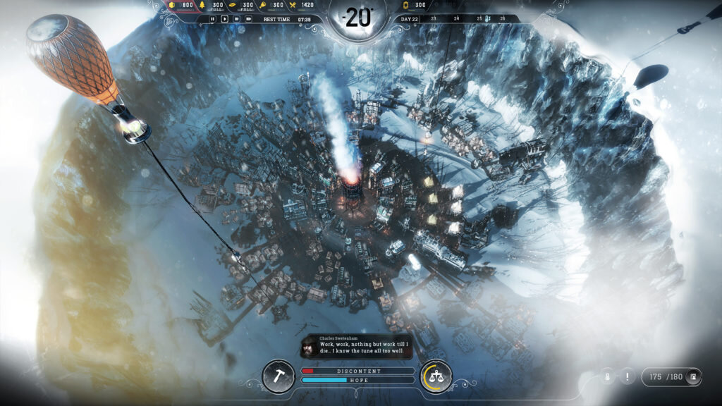 Кадр из игры Frostpunk https://www.frostpunkgame.com/