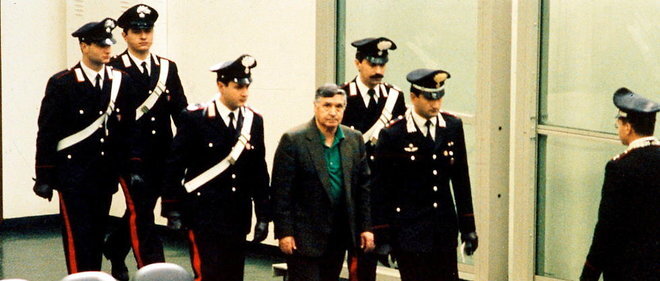 во время процесса над Сальваторе Риино (Палермо, 1993)
