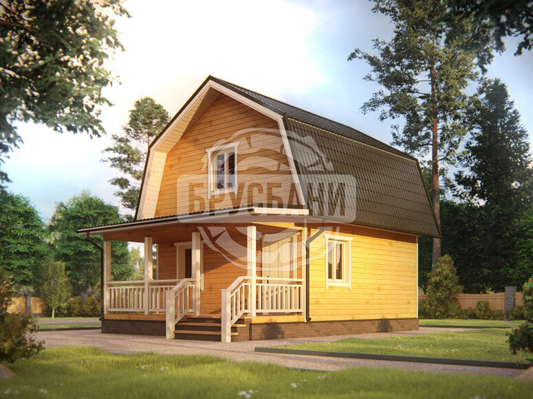 Проект дома из бруса Д-5 - https://brus-bani.ru/catalog/doma-iz-brusa/d-5