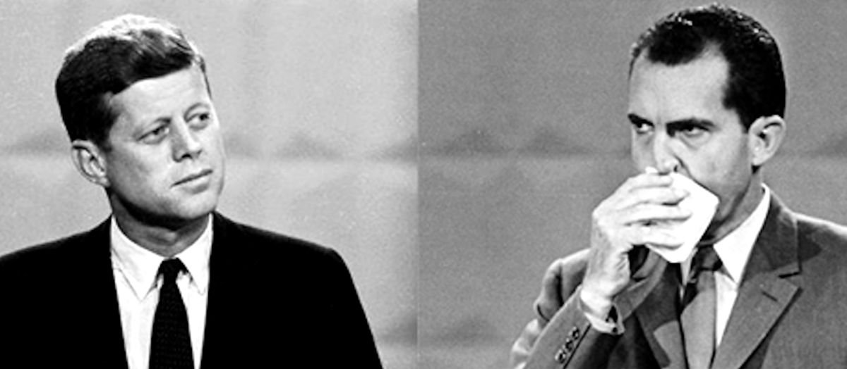 Во время президентских дебатов 1960 года, Джон Кеннеди чувствовал себя совершенно спокойно, как будто он был опытным телеведущим. А Никсон продолжал вытирать пот с лица.