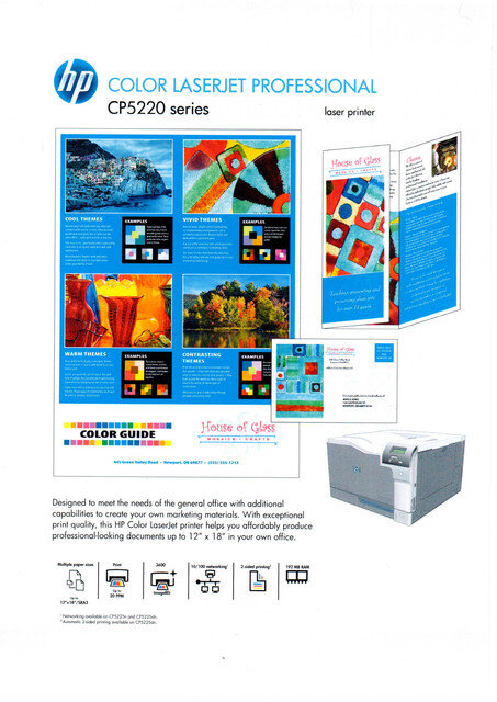 Демостраница HP CLJ CP5225