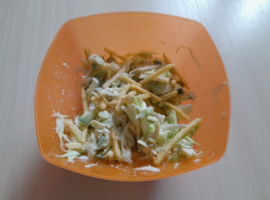 с картофельными палочками