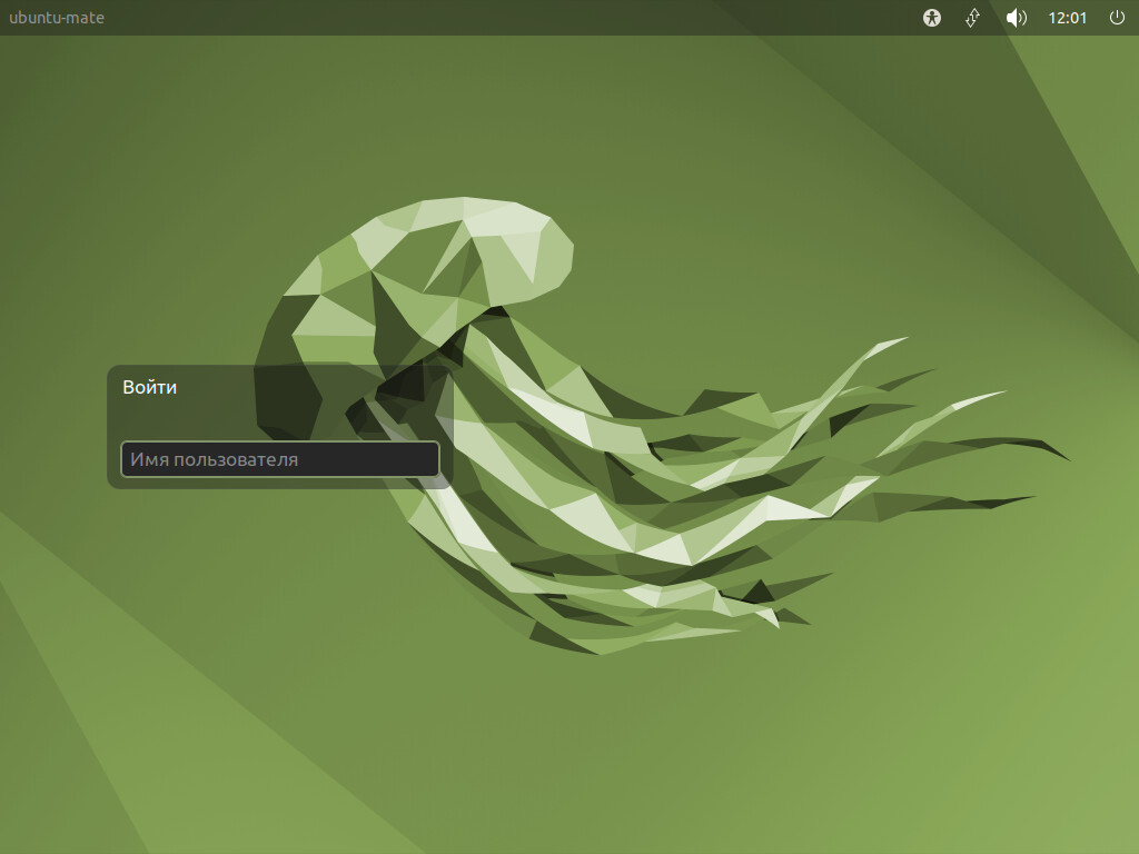 Экран входа