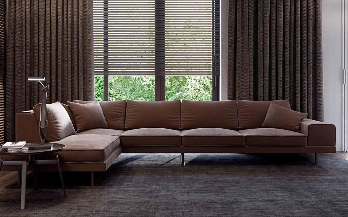 Четырехмодульный диван с оттоманкой RAZR 6