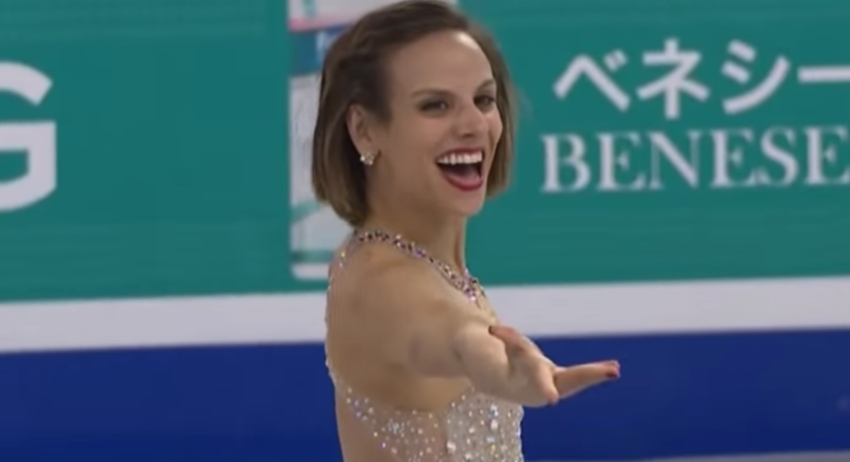 Меган Дюамель на чемпионате мира по фигурному катанию 2016. Короткая программа.