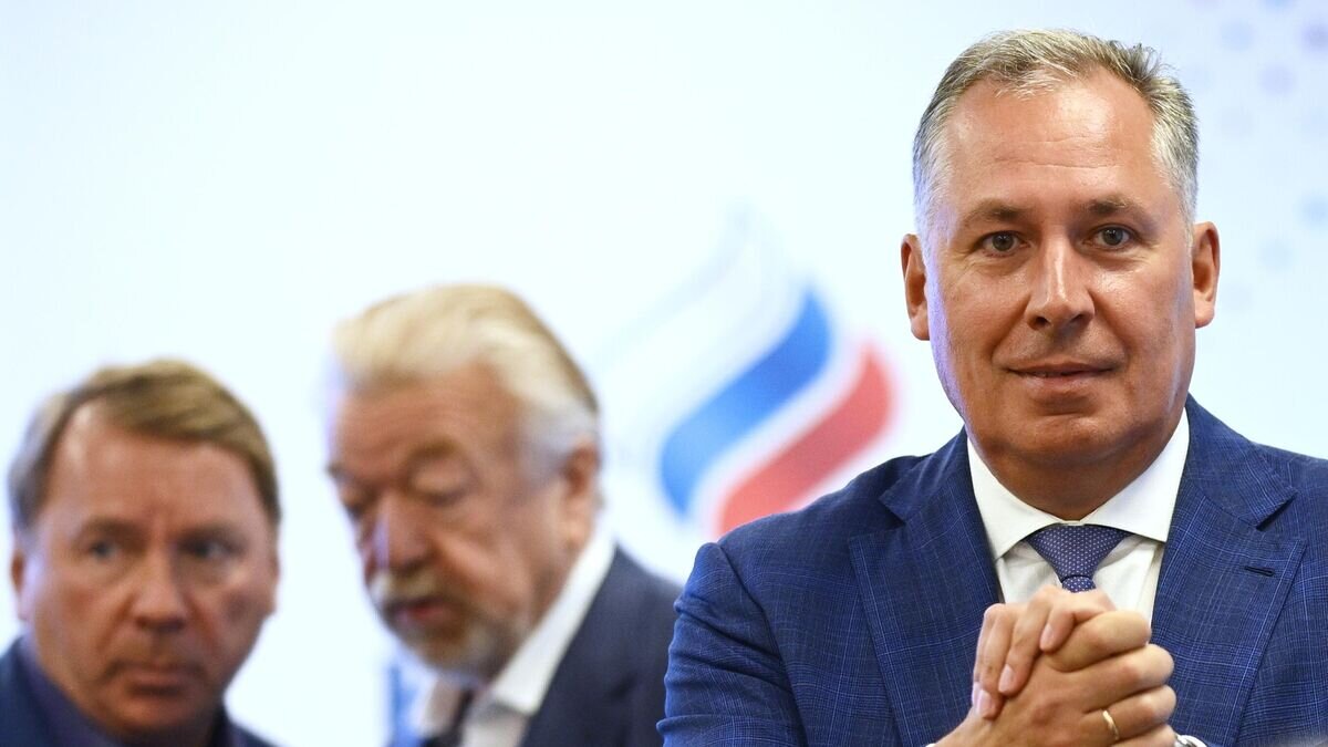    Президент Олимпийского комитета России Станислав Поздняков (справа) © РИА Новости / Владимир Астапкович