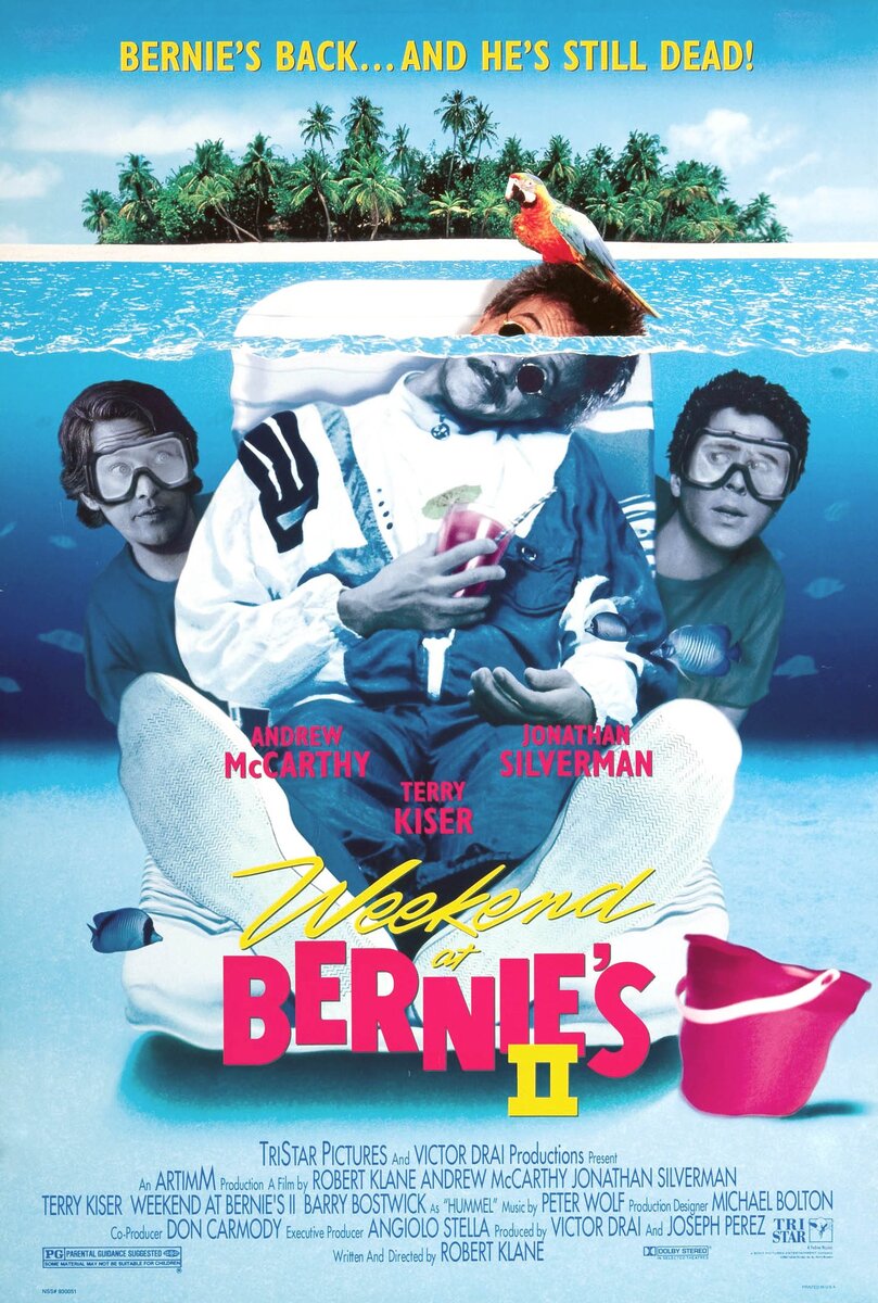 Постер к фильму «Уик-энд у Берни 2 (Weekend at Bernie's II)» 1992 года