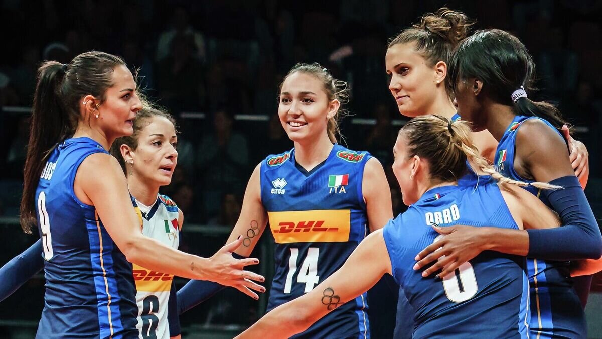    Волейболистки сборной Италии на чемпионате мира 2022 года© Volleyball World