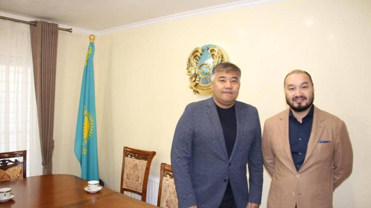    Дархан Калетаев и Еркин Татишев:t.me/KZembassyinUKR