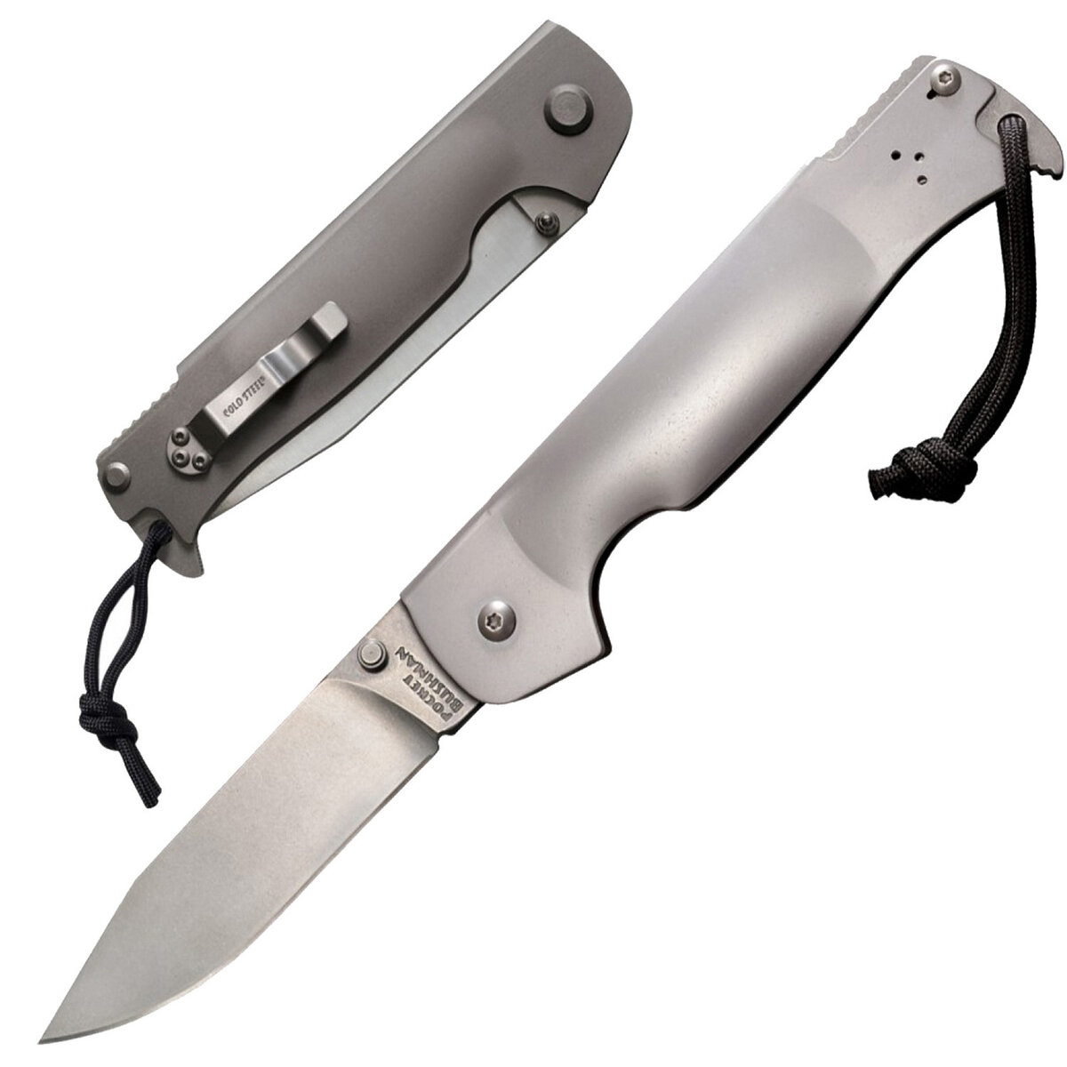 Складной нож Cold Steel Pocket Bushman 95FB, сталь 4116, рукоять нержавеющая сталь