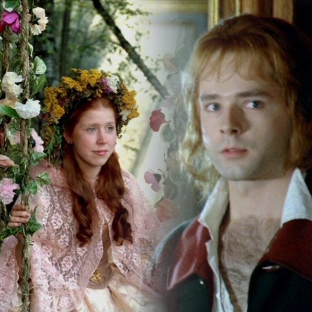 Великая княжна Наталья Алексеевна в исполнении Надежды Дружининой и Александр Меншиков-младший в исполнении Григория Анашкина (сериал "Тайны дворцовых переворотов")