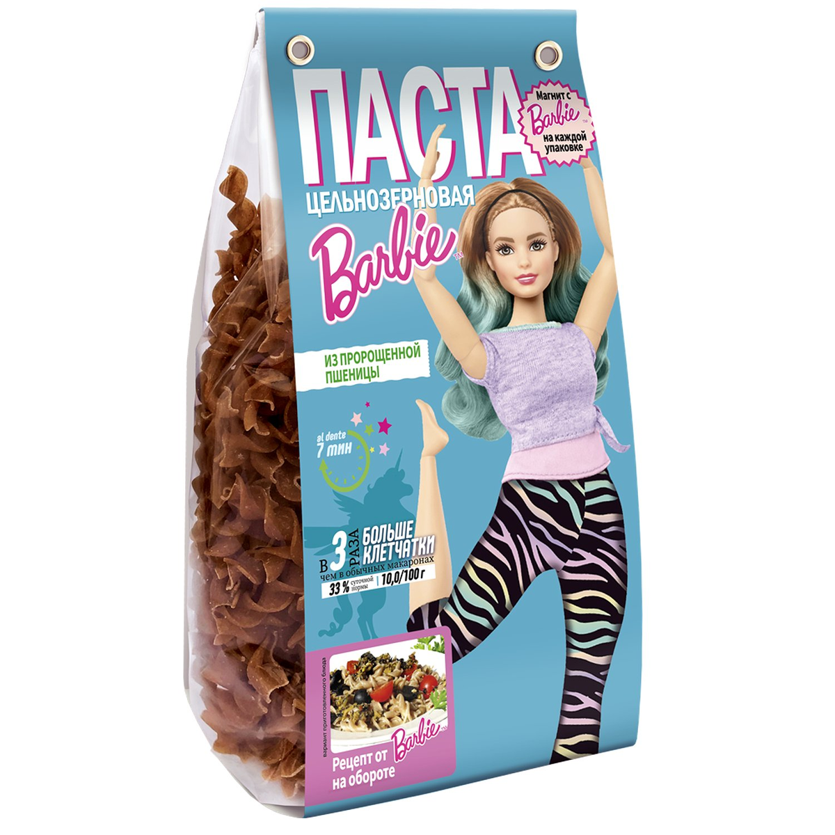 Забавно что на упаковке "пышка" с отфотошопленными волосами и лосинами. 