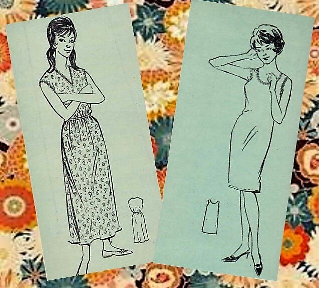 2 модели ночной сорочки