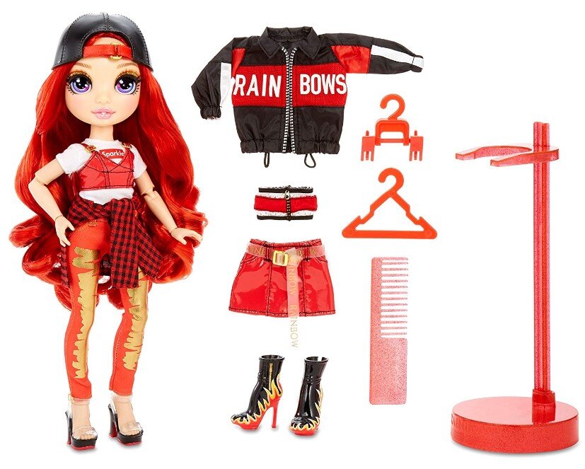 Rainbow High Ruby & Dorm Room Playset Bundle 