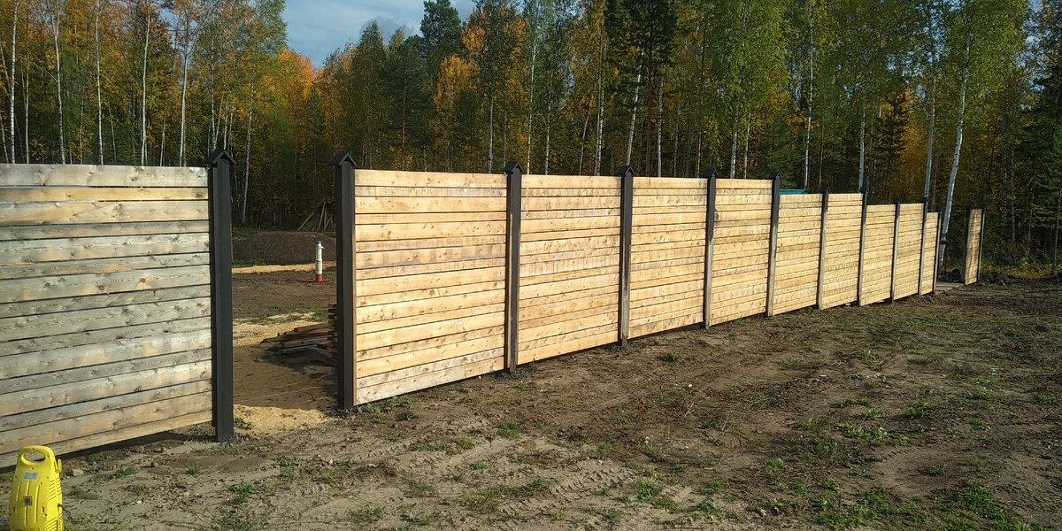 Забор лицевая сторона