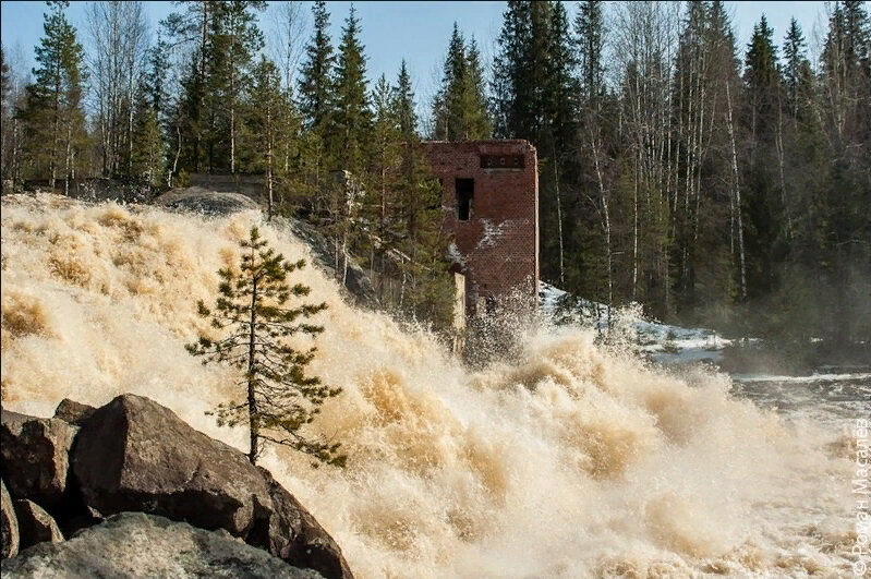  Водопад до восстановления ГЭС