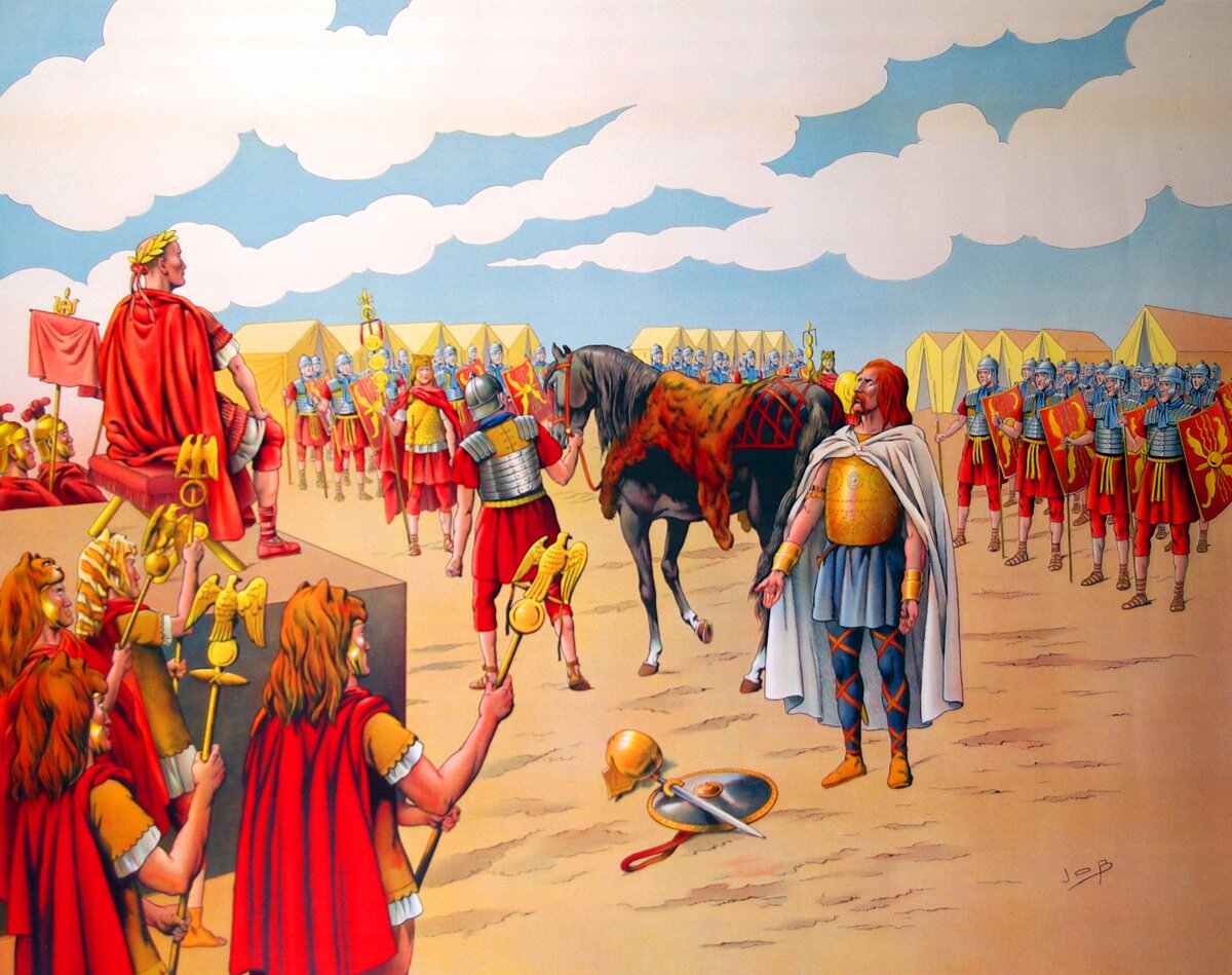 Сдача Верценгеторига Цезарю