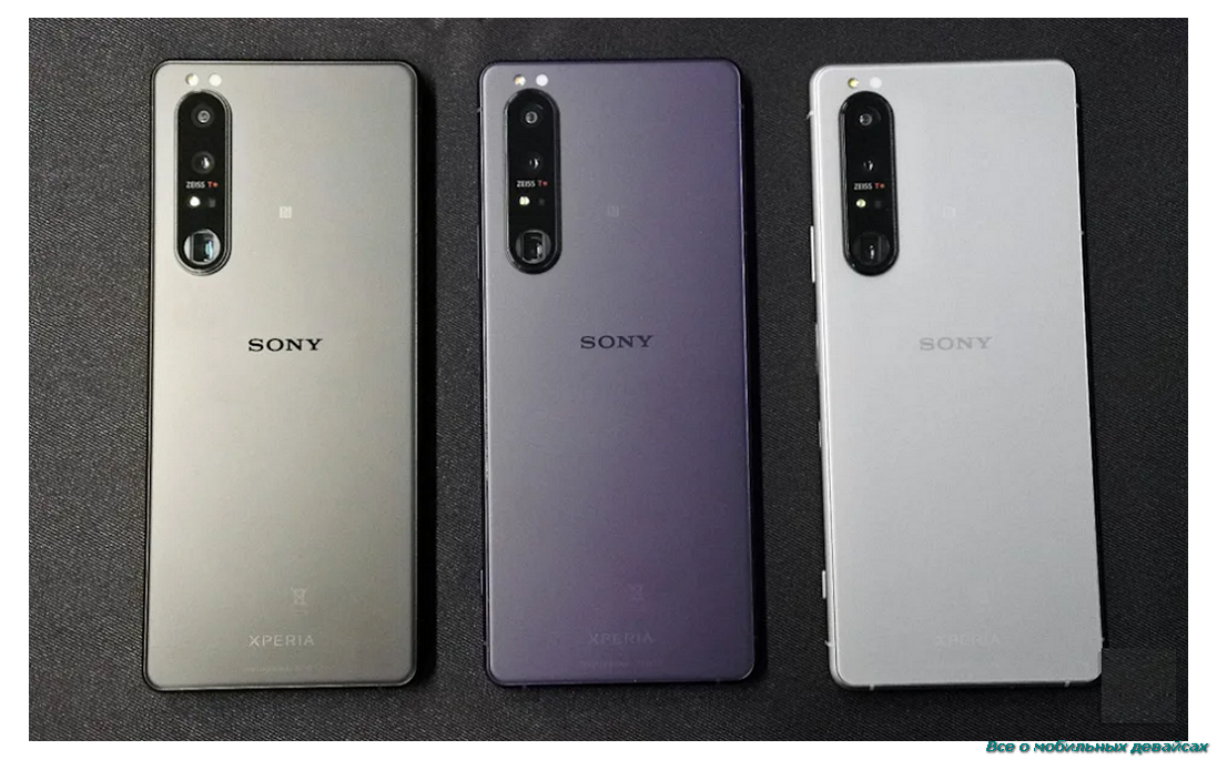 Sony Xperia 1 III в трёх расцветках