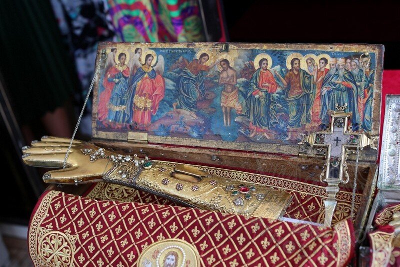 Правая рука Иоанна Крестителя — одна из главных святынь Дионисиата