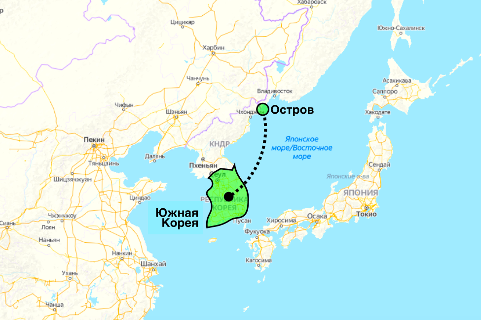 Граница южной кореи открыта. Остров Ноктундо на карте России. Территориальные споры Южной Кореи Ноктундо. Остров Ноктундо в Приморье. Остров Олений Корея.