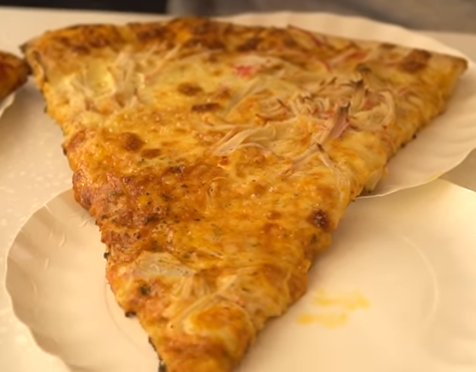 Слайс с крабовыми палочками и рикоттой