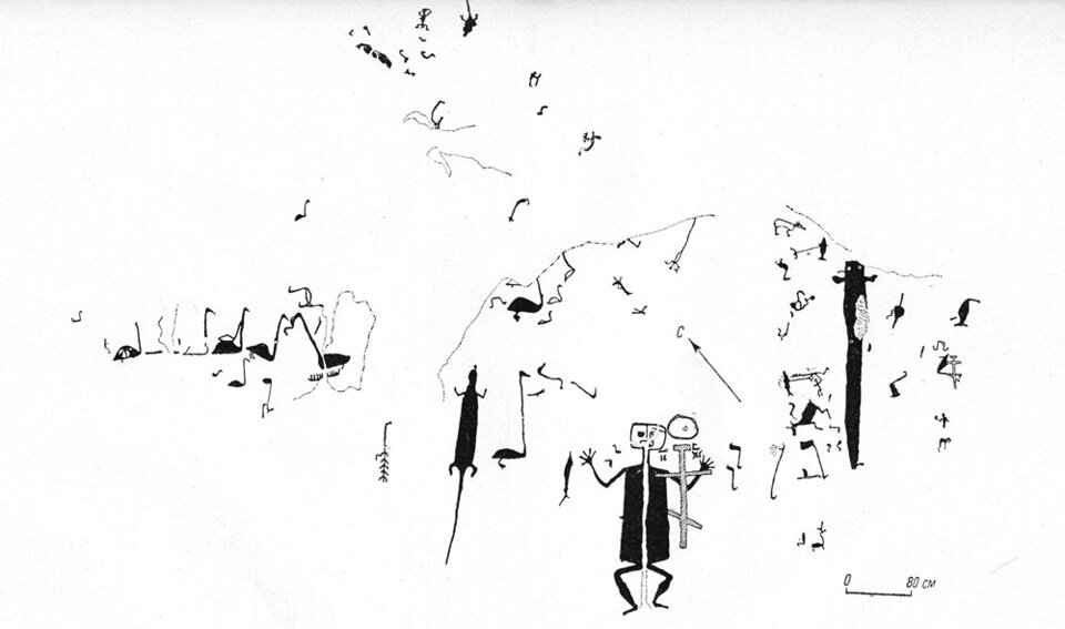 Схема Онежских петроглифов