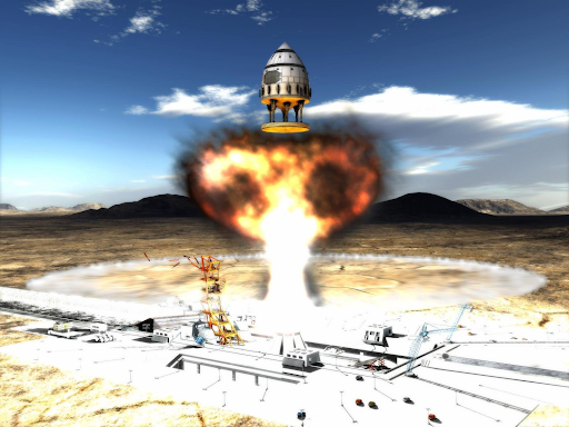 Старт космического корабля с ядерной энергетической установкой