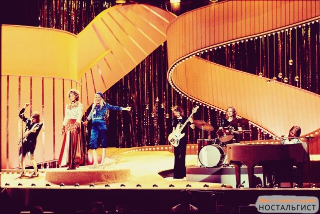 Группа ABBA с песней "Waterloo" на Евровидении-1974