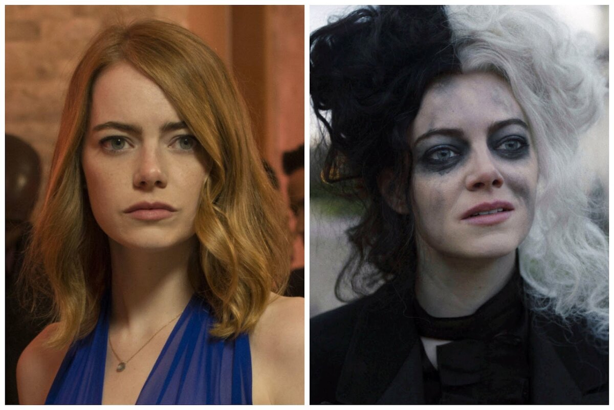 Кадр из фильма «Ла-Ла Ленд» / кадр из фильма «Круэлла» 