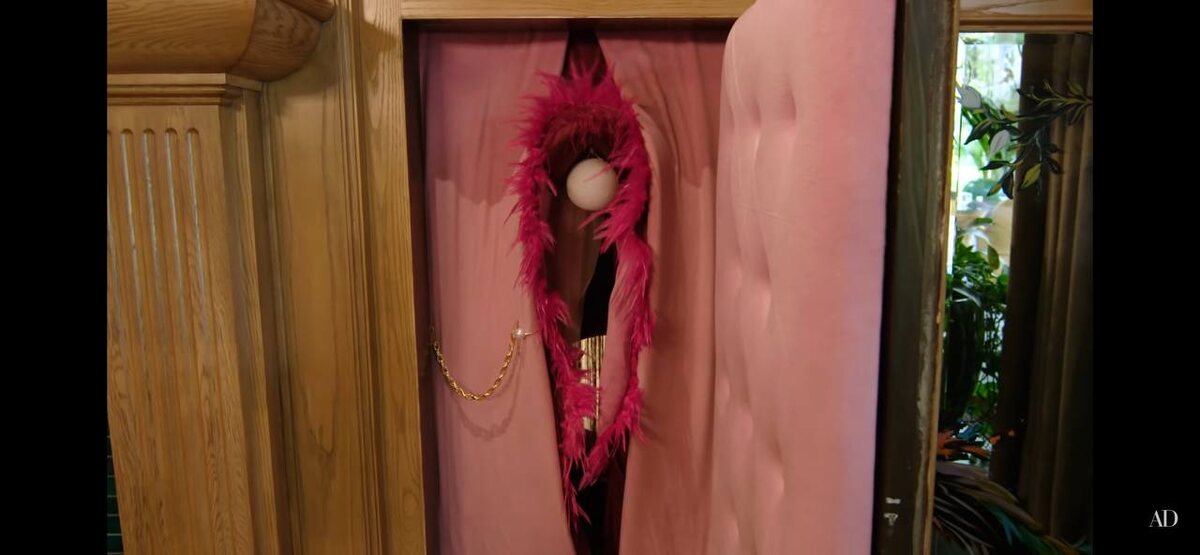 Вход в тоннель в виде вагины 
