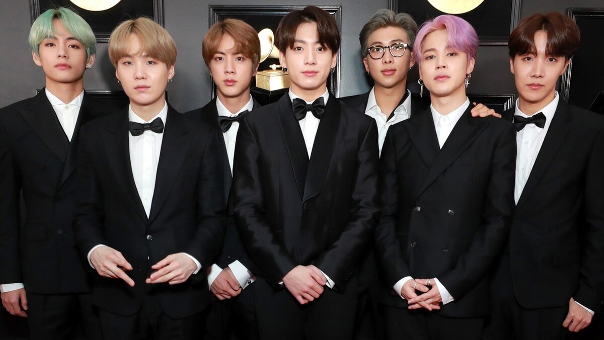 BTS in suits.