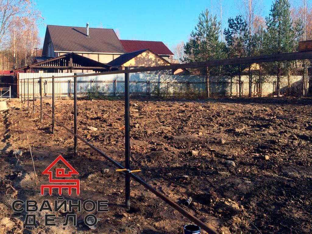 Свайно-винтовой забор