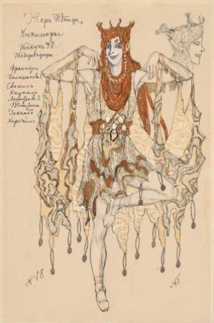 Образ Кикиморы, созданный художником А. Я. Головиным, 1910