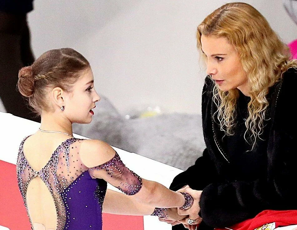 Этери Георгиевна Тутберидзе и Алена Косторная