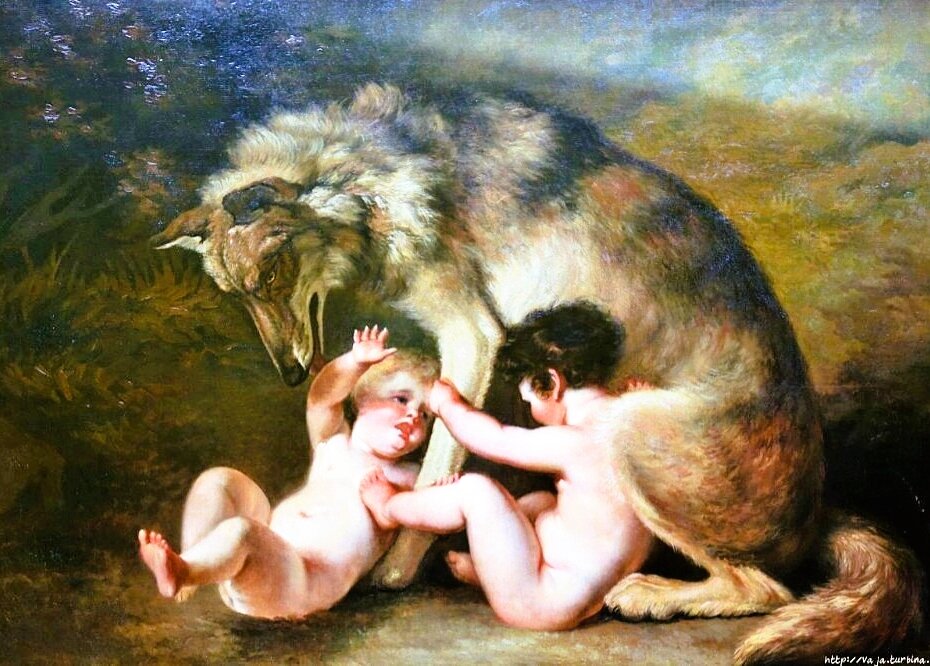 Рубенс. Капитолийская волчица, Ромул и Рем.  