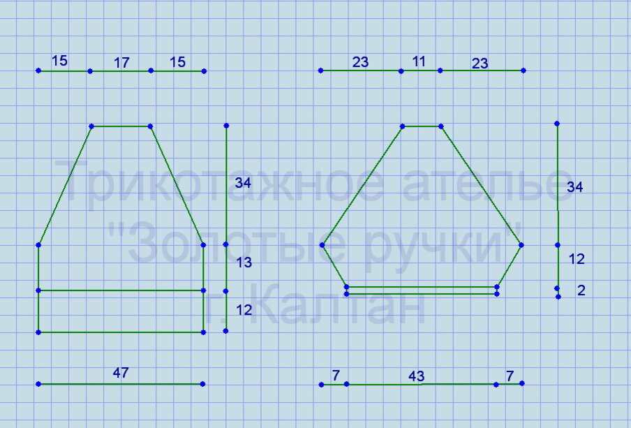 Выкройка для размера 46-48